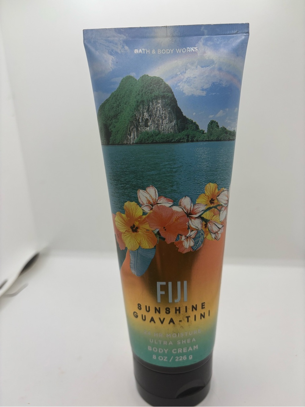 Bath & Body Works FIJI Sunshine Guava-Tini Body Cream - Blue, Green, Orange. E